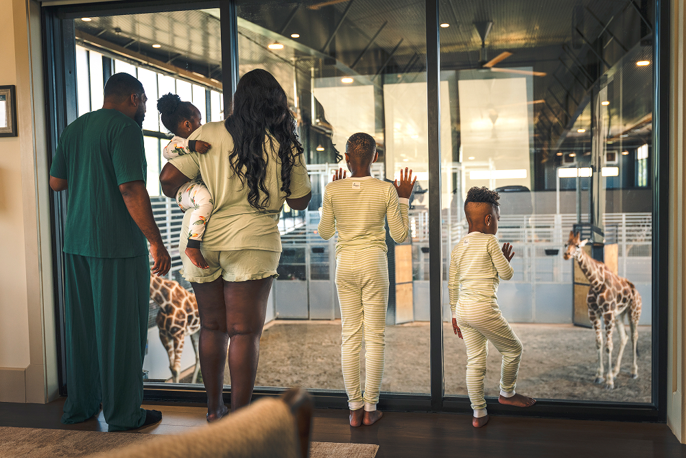 Family in Giraffe Suite
